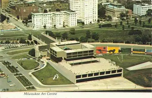 AK / Ansichtskarte  Milwaukee__Wisconsin_USA Art Centre Aerial view