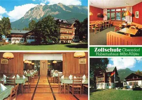 AK / Ansichtskarte  OBERSTDORF Zollschule Hubertushaus Gastraeume