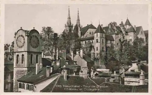 AK / Ansichtskarte  Neuchatel_NE Tour de Diesse Chateau et Collegiale
