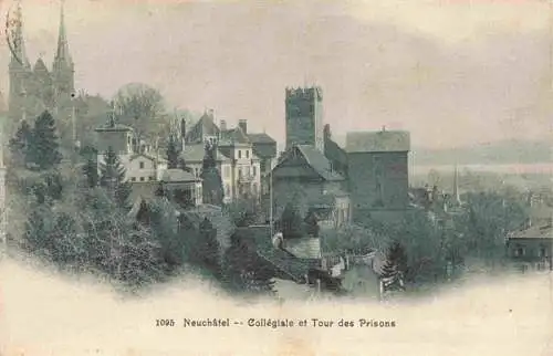AK / Ansichtskarte  Neuchatel_NE Collegiale et Tour des Prisons