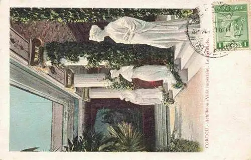 AK / Ansichtskarte  CORFOU_Korfu_Corfu_Greece Achilleion Villa imperiale Le peristyle