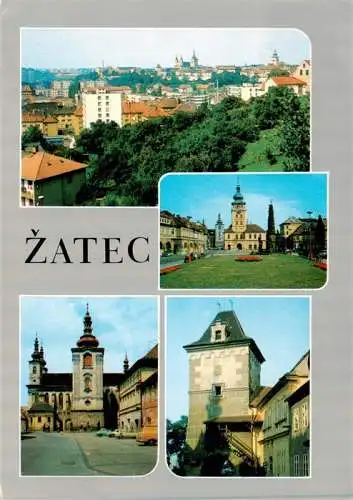 AK / Ansichtskarte  Zatec_Saaz_CZ Stadtpanorama Motive Zentrum