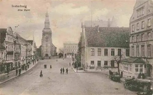 AK / Ansichtskarte  INSTERBURG_Tschernjachowsk_Kaliningrad_RU Alter Markt Kirche Feldpost