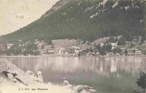 AK / Ansichtskarte  Lac_Champex_VS Uferpartie am See