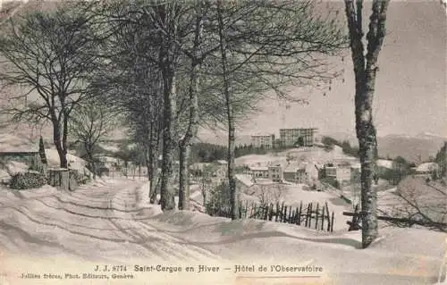 AK / Ansichtskarte  Saint-Cergue_St-Cergue_Nyon_VD en hiver Hôtel de l'Observatoire