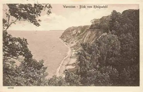 AK / Ansichtskarte 73971265 Warnicken_Ostseebad_Lesnoje_Kaliningrad_RU Kuestenpanorama Blick vom Koenigsstuhl