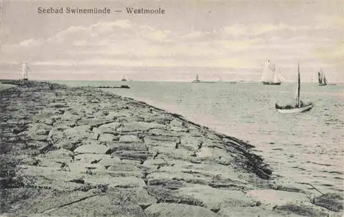 AK / Ansichtskarte  Swinemuende_SWINOUJSCIE_PL Westmole