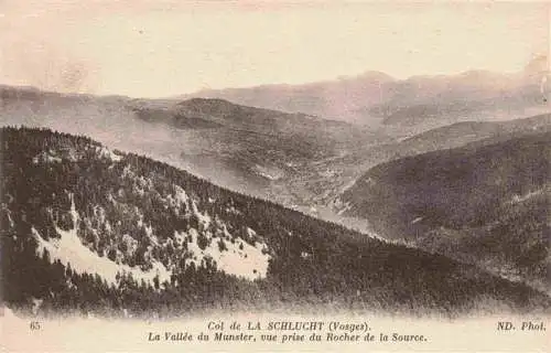 AK / Ansichtskarte  Col_de_la_Schlucht_Gerardmer_88_Vosges La Vallee du Munster vue prise du Rocher de la Source