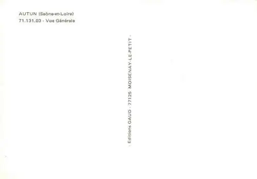 AK / Ansichtskarte  Autun_71_Saone-et-Loire Vue generale aerienne