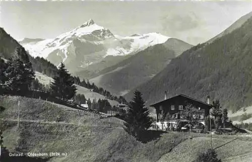 AK / Ansichtskarte  Gstaad_Saanen_BE Panorama Blick gegen Oldenhorn Berner Alpen