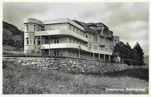 AK / Ansichtskarte  Zweisimmen_BE Bezirksspital Bromsilber