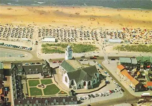 AK / Ansichtskarte  Katwijk_aan_Zee_NL Gezicht op Oude of St Andreaskerk en St Andreashof Fliegeraufnahme