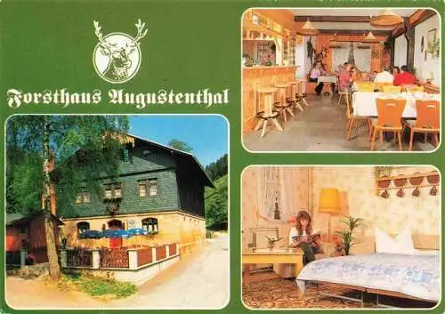 AK / Ansichtskarte  Mengersgereuth-Haemmern Forsthaus Augustenthal Gastraeume Zimmer