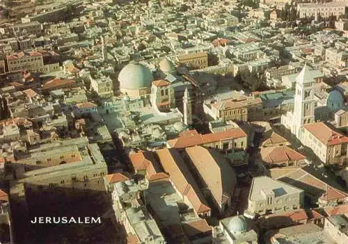 AK / Ansichtskarte  Jerusalem__Yerushalayim_Israel Fliegeraufnahme