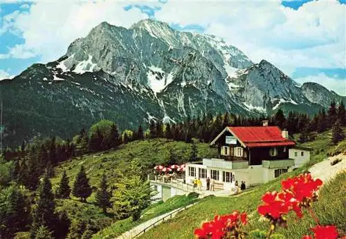 AK / Ansichtskarte  MITTENWALD_Bayern Kranzberghaus mit Wettersteinspitze