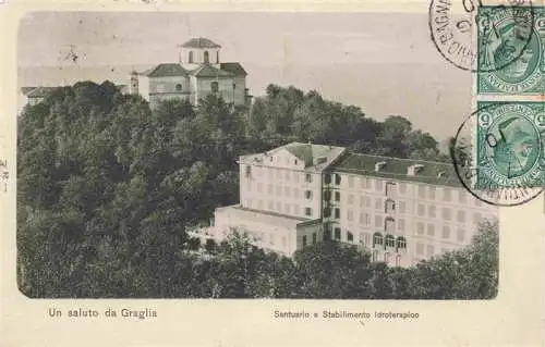 AK / Ansichtskarte  Graglia_Piemonte_IT Santuario e Stabilimiento idroterapico