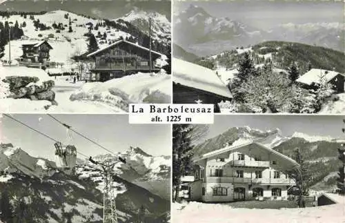 AK / Ansichtskarte  La_Barboleusaz_Gryon_VD Teilansichten Wintersportplatz Alpen Bergbahn Alpenpanorama