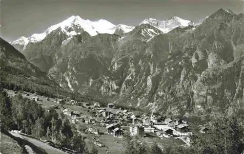 AK / Ansichtskarte  Graechen_VS Panorama Blick gegen Weisshorn Bishorn Brunegghorn Walliser Alpen