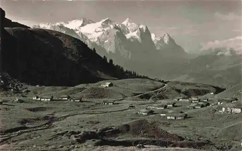 AK / Ansichtskarte  Hasliberg_Meiringen_BE Maegisalp mit Wetterhorngruppe und Eiger Berner Alpen