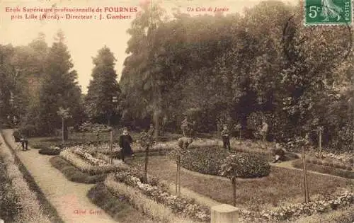 AK / Ansichtskarte  Fournes-en-Weppes_59_Nord Un coin du jardin Ecole Supérieure professionelle