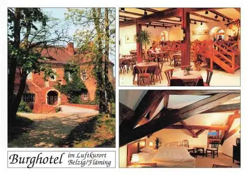 AK / Ansichtskarte 73971666 Belzig_Bad Burghotel Belzig Restaurant Cafe Zimmer
