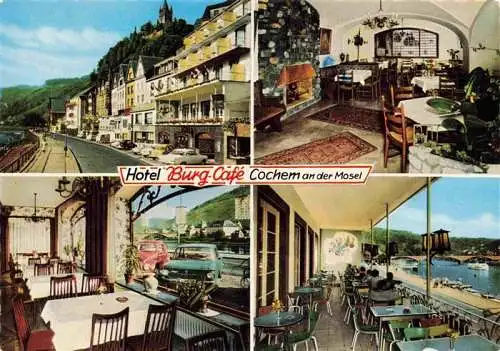 AK / Ansichtskarte 73971695 Cochem_Kochem_Mosel Hotel Burg Cafe Gastraeume Terrasse