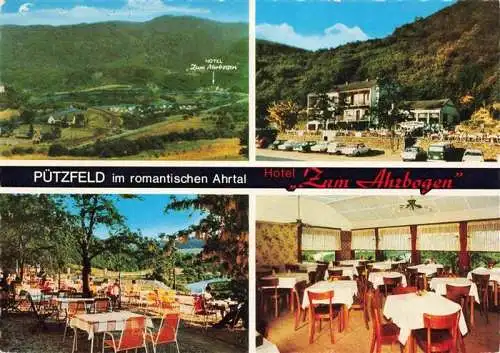 AK / Ansichtskarte  Puetzfeld Hotel Zum Ahrbogen Panorama Freiterrasse Gastraum