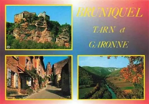 AK / Ansichtskarte  Bruniquel_Bruniauel_82_Tarn-et-Garonne Village medieval avec son chateau de la Reine Brunehault dominant la vallee de l'Aveyron