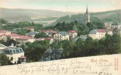 AK / Ansichtskarte  Bad_Elster_Vogtland_Sachsen Ansicht mit Kirche