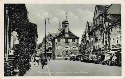 AK / Ansichtskarte 73971800 BAD_KIssINGEN Marktplatz mit altem Rathaus Feldpost