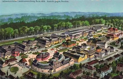 AK / Ansichtskarte  BERN_BE Schweizerische Landesausstelung 1914 Ansicht gegen Norden Illustration