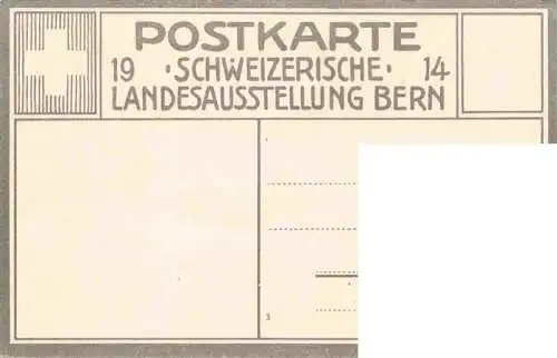 AK / Ansichtskarte  BERN_BE Schweizerische Landesausstelung 1914 Ansicht gegen Norden Illustration