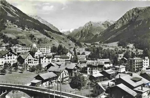 AK / Ansichtskarte  Klosters-Serneus_GR Panorama mit Silvrettagruppe