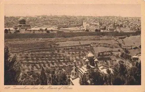 AK / Ansichtskarte 73971908 Jerusalem__Yerushalayim_Israel Panorama from Mount of Oliveo
