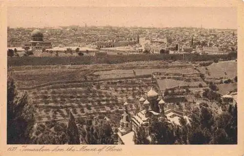 AK / Ansichtskarte  Jerusalem__Yerushalayim_Israel Panorama from Mount of Oliveo