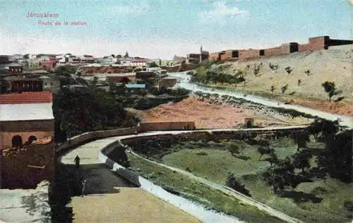 AK / Ansichtskarte  Jerusalem__Yerushalayim_Israel Route de la station