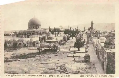 AK / Ansichtskarte  Jerusalem__Yerushalayim_Israel Vue générale de l'emplacement du Temple de Salomon