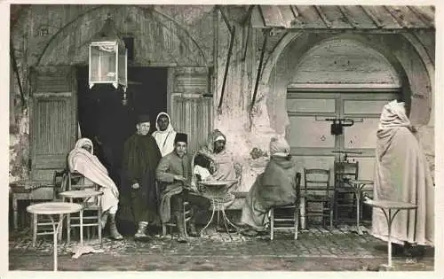 AK / Ansichtskarte  Algier_ALGER_Algerie Orientalisches Café