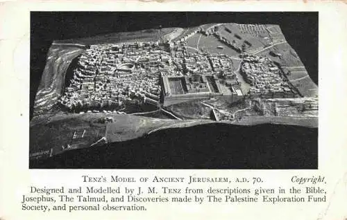 AK / Ansichtskarte 73971933 Jerusalem__Yerushalayim_Israel Tenz's Model of ancient Jerusalem