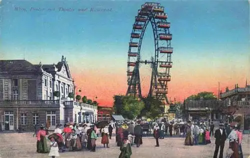 AK / Ansichtskarte 73971977 Wien_AT Prater mit Theater und Riesenrad