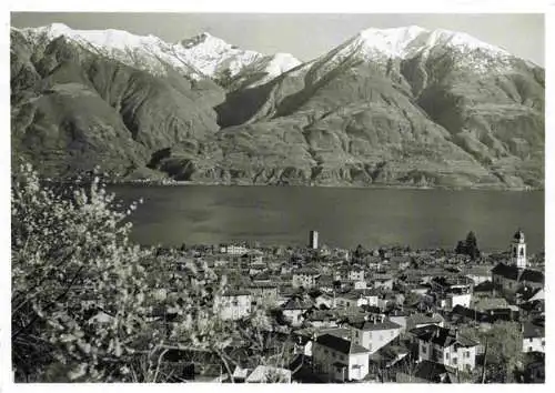 AK / Ansichtskarte  Minusio_TI Panorama Lago Maggiore und Tamaro
