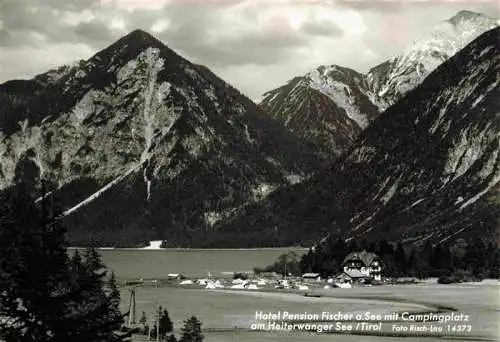 AK / Ansichtskarte  Heiterwang_Tirol_AT Hotel Pension Fischer am Heiterwanger See mit Campingplatz