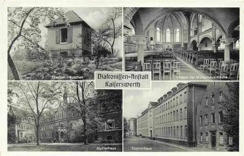 AK / Ansichtskarte 73972096 Kaiserswerth Diakonissen-Anstalt Fliedner-Haeuschen Inneres der Mutterhaus-Kirche Mutterhaus Stammhaus