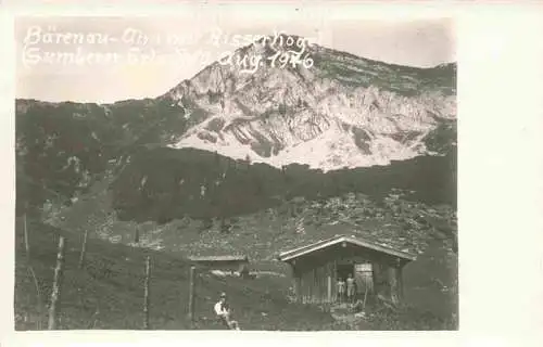 AK / Ansichtskarte  Baerenau_Alm_Risserkogel_Tirol_AT Berghuette mit Risserkogel