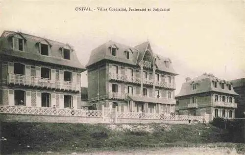 AK / Ansichtskarte  Onival_sur_Mer_Ault_80_Somme Villas Cordialité Fraternité et Solidarité