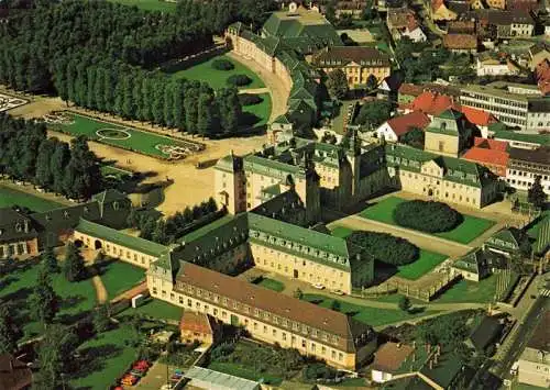 AK / Ansichtskarte  Schwetzingen_BW Schloss mit Schlossgarten Fliegeraufnahme