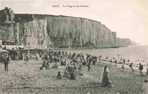 AK / Ansichtskarte  Ault_80_Somme La plage et les falaises
