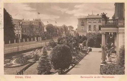 AK / Ansichtskarte  Dueren_Rheinland Gartenpartie an der Oberstrasse