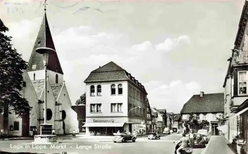 AK / Ansichtskarte 73972194 Lage__Lippe Markt Kirche Lange Strasse
