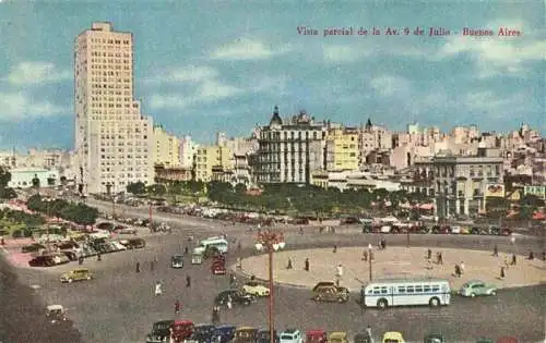 AK / Ansichtskarte  Buenos_Aires_Argentina Vista parcial de la Avenida 9 de Julio